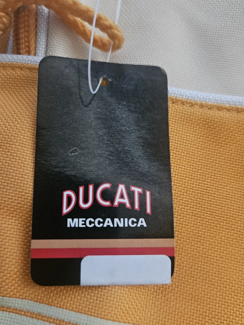 Ducati Meccanica Men's Tan & Orange Messenger Bag